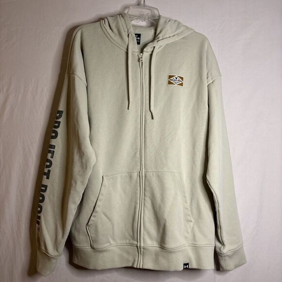 Under Armour Men's Project Rock Heavyweight Tools Of The Trade Full-Zip Hoodie - Picture 1 of 11